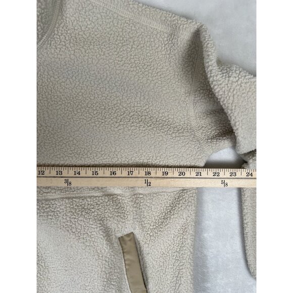 The North Face Women's Cragmont 1/4 Snap Fleece Sherpa Sweater Size Small Beige - Picture 7 of 9